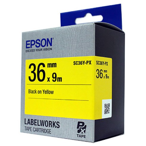 엡손 PRIFIA 라벨카트리지, SC36Y, 9m