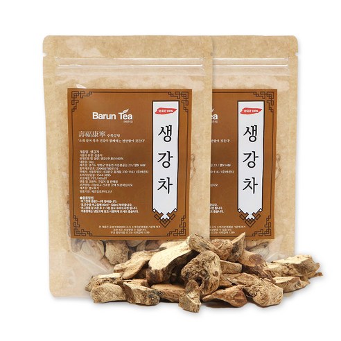 바른티 국내산 생강차, 50g, 1개입, 2개