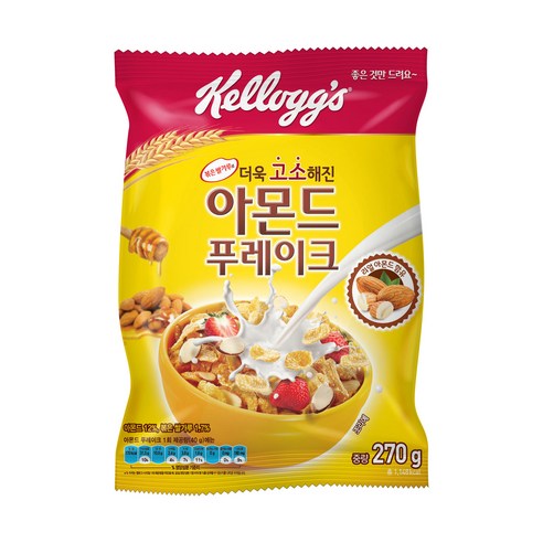 켈로그 아몬드 푸레이크, 270g, 1개