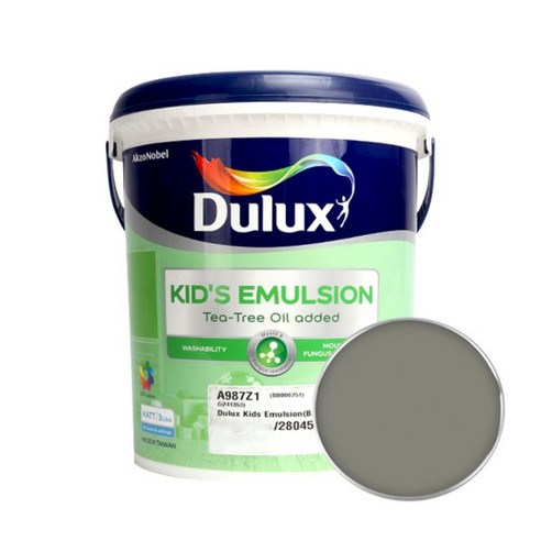 듀럭스 키즈 에멀전 무광 페인트 3L, Grey Fur