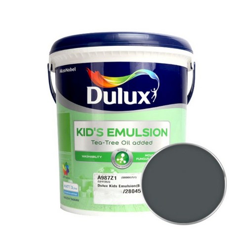 듀럭스 키즈 에멀전 무광 페인트 3L, Noble Grey