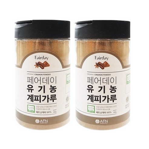 페어데이 유기농 계피가루, 60g, 2개