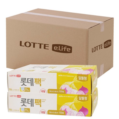롯데이라이프 위생 팩 알뜰형 대형, 30개