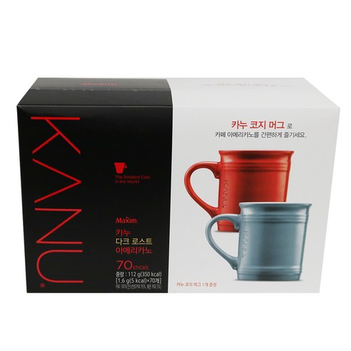 동서 카누 다크로스트 아메리카노 70T(112g) + 증정품랜덤, 112g, 70스틱