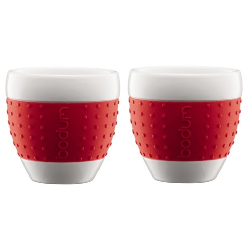 [보덤] 파비나 도자기컵(레드) 0.25L 2p