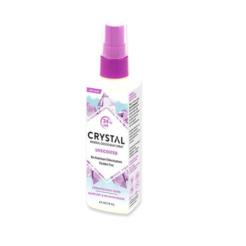  크리스탈 바디 데오드란트 스프레이 무향, 118ml, 1개 