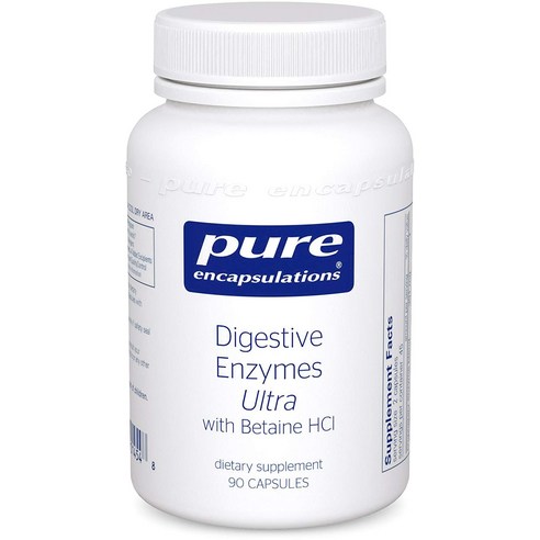 Pure Encapsulations 다이제스티브 엔자임 울트라 with 베타인 Hcl 캡슐, 90정, 1개