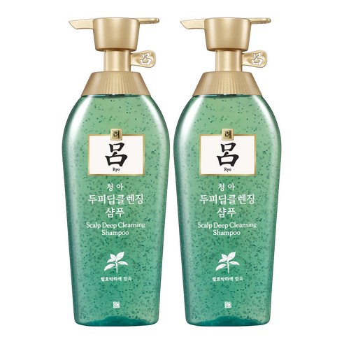 려 청아 두피딥클렌징 샴푸, 500ml, 2개