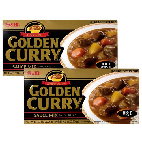 에스앤비 골든카레 매운맛, 220g, 2개