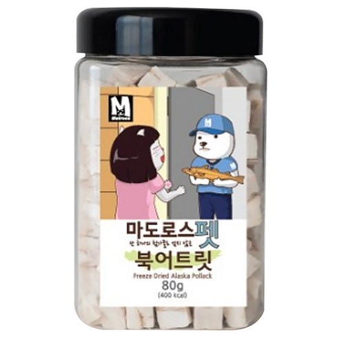 마도로스펫 동결건조 간식, 북어트릿, 80g, 1개