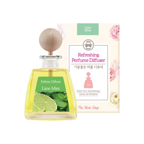 더허브샵 기분좋은 퍼퓸 차량용 디퓨져 50ml, 라임 민트, 1개