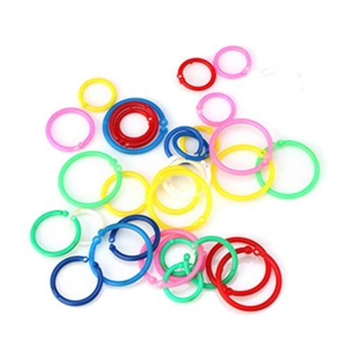 마그피아 플라스틱 칼라링 200개입, 25mm, 1세트