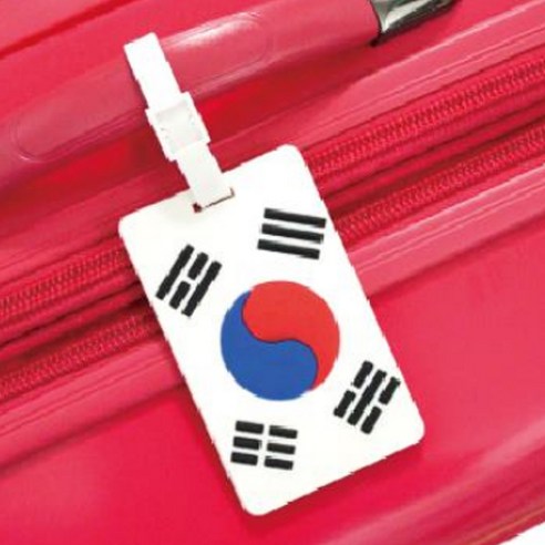 트래블큐브 티큐브 여행가방 플래그 네임택 2개