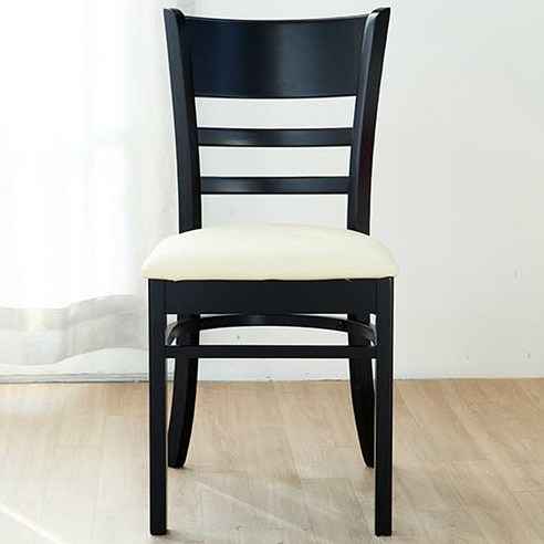 베스트리빙 캘빈 원목 의자 2p, 웬지 + 베이지, 2개