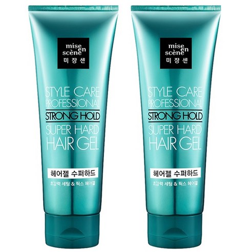 미쟝센 스타일케어 헤어젤 슈퍼하드, 200ml, 2개