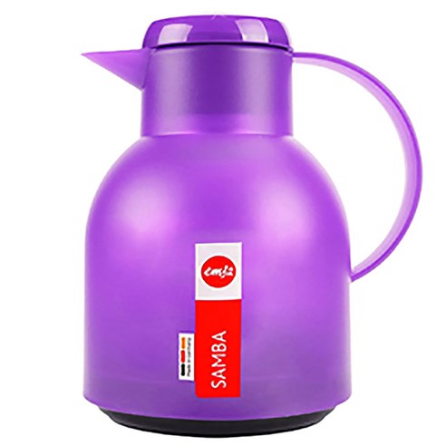 엠사 삼바 보온보냉 주전자, 1L, 연보라