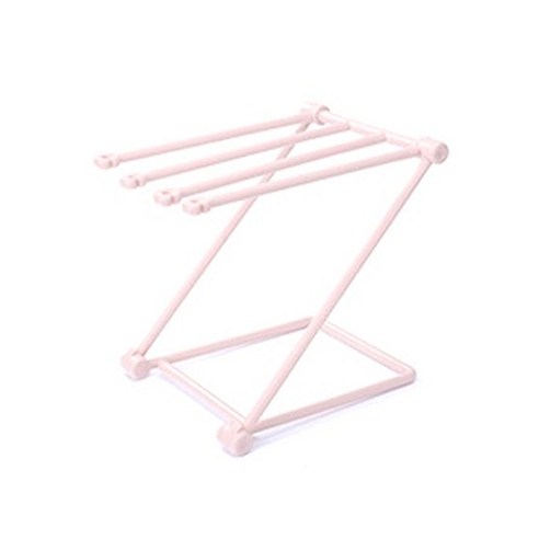 다용도 4단 행주걸이 미니 스탠드, No.03  핑크, 1개