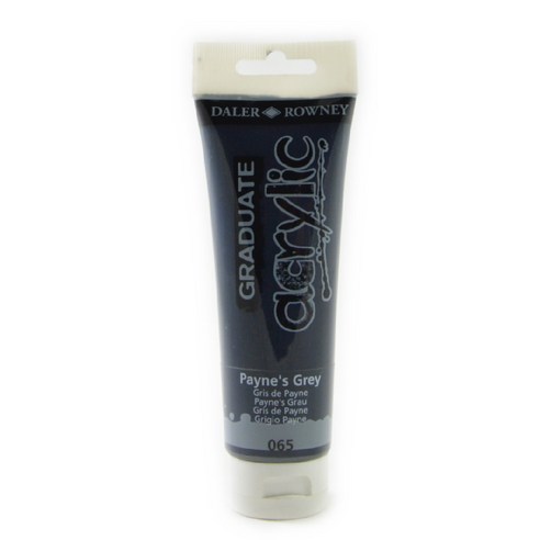델러로니 아크릴물감 006 믹싱화이트, 120ml 065PaynesGrey, 1