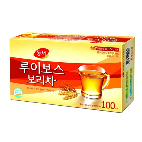 동서 루이보스 보리차, 1.5g, 100개