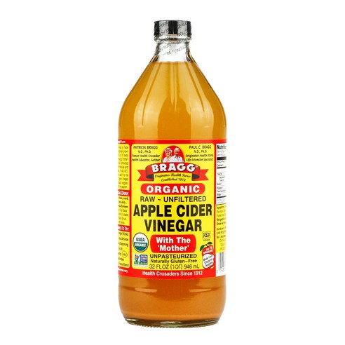 브래그 유기농 사과 식초, 946ml, 1개