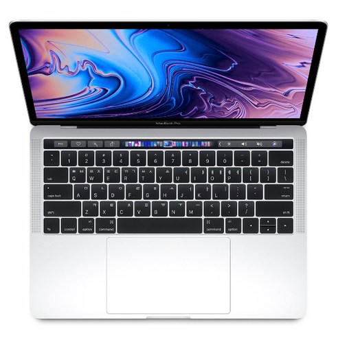 Apple 2019년 맥북 프로 터치바 13 8세대, 실버, i5-2.3GHz quad-core, SSD 512GB, Iris 655