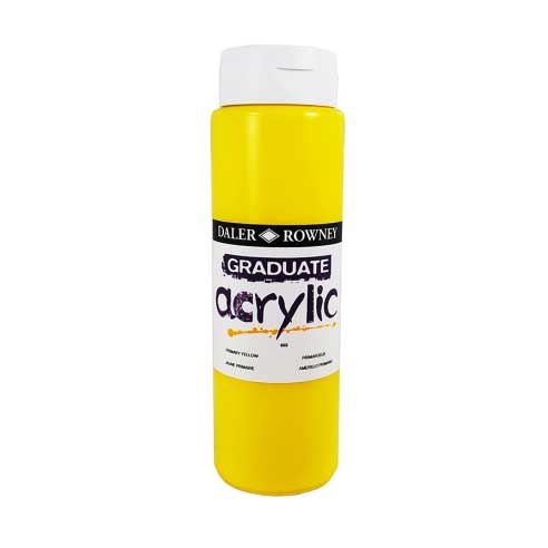 델러로니 Graduate 아크릴물감 006MixingWhite, 500ml 603PrimaryYellow, 1