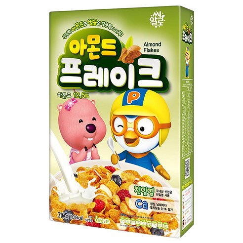 씨알로 아몬드 프레이크 시리얼, 310g, 1개
