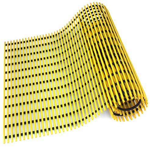 월광매트 튜브형 미끄럼방지매트 90 x 100 cm, 노랑색, 1개