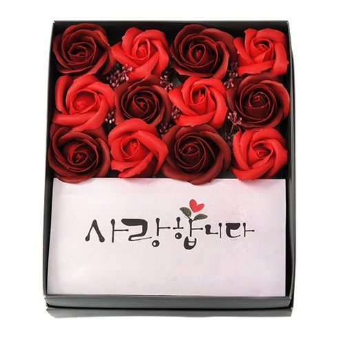 행복한세상 조화 장미용돈박스, 오렌지, 1개