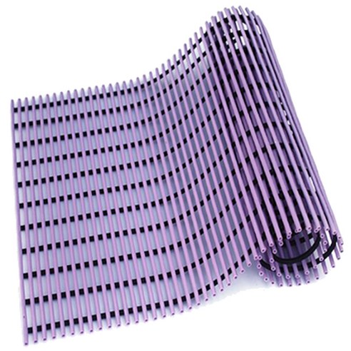 월광매트 튜브형 미끄럼방지매트 120 x 100 cm, 보라색, 1개