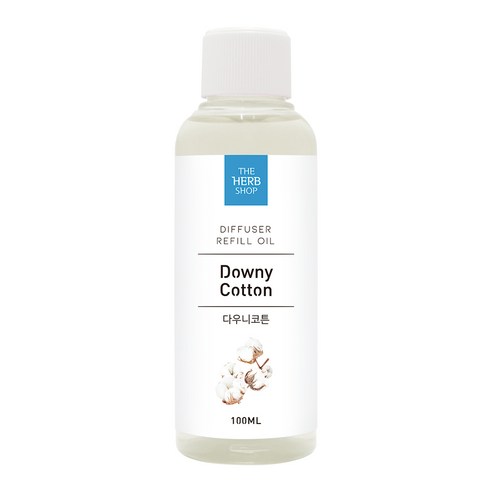 더허브샵 디퓨저 리필오일, 다우니코튼, 100ml, 1개