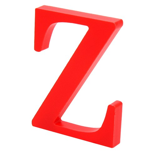 쿠 홈 인테리어 소품 아크릴 스텐딩 이니셜 02, Z (레드)