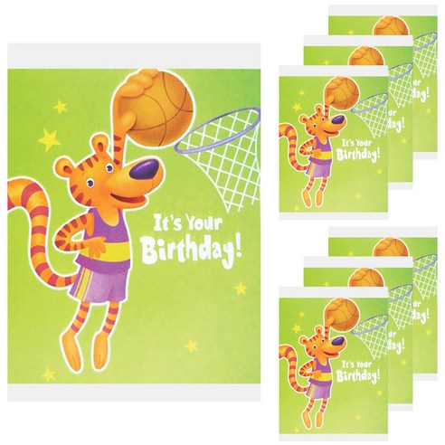 홀마크 생일 축하 카드, 농구 HKB8477, 6개입