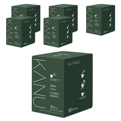 카누 디카페인 아메리카노 원두커피믹스, 1.6g, 180개