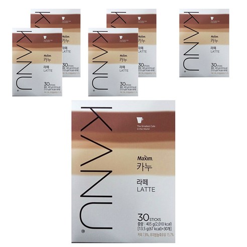 카누 라떼 스틱커피, 13.5g, 180개