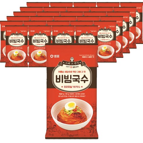 샘표 비빔국수, 135g, 60개