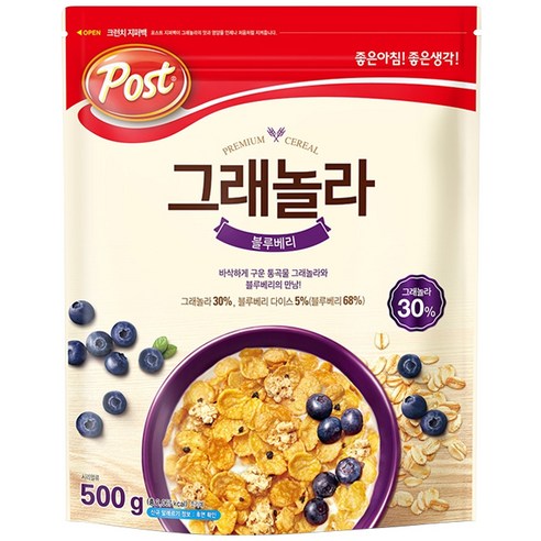 포스트 그래놀라 블루베리 시리얼, 500g, 1개