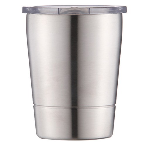 텀스카페 쁘띠 진공스텐 텀블러, 실버, 210ml