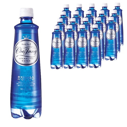 초정탄산수 플레인, 500ml, 20개