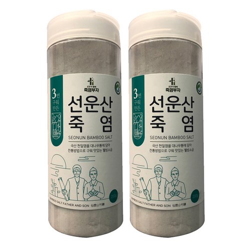 죽염부자 3번 구워만든 선운산죽염, 200g, 2개