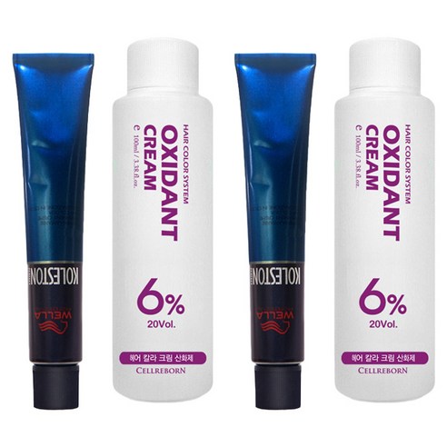 웰라 뉴콜레스톤 퍼펙트 퓨어컬러 염색제 80g + 산화제 100ml, 펄베일 12/91, 2세트