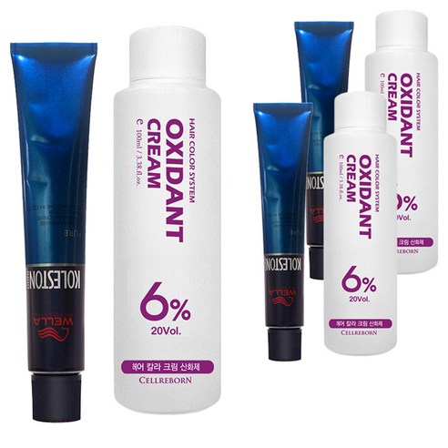 웰라 뉴콜레스톤 퍼펙트 퓨어컬러 염색제 80g + 산화제 100ml, 체리레드 10/45, 3세트