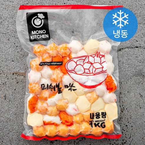 모노키친 피쉬볼 믹스 (냉동), 1kg, 1개