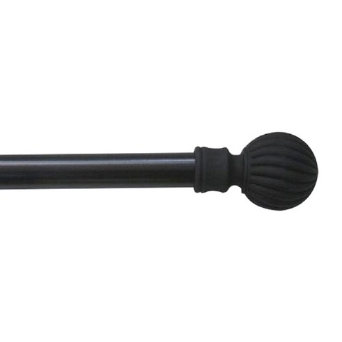 메종텍스타일 모던클래식 볼 25 mm 커튼봉, 블랙