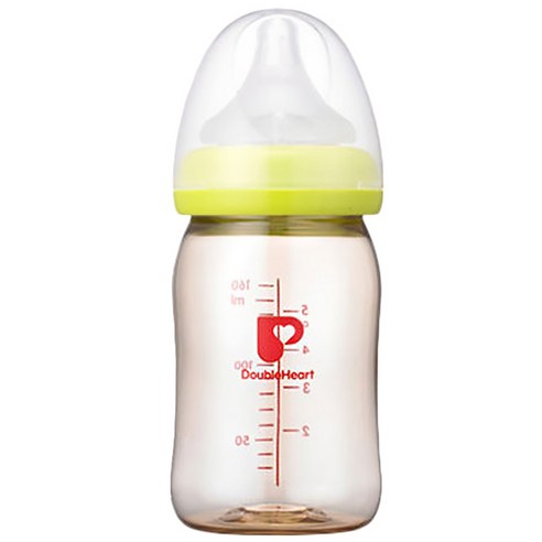 더블하트 SofTouch 모유실감 PPSU 젖병 160ml, SS사이즈, 그린