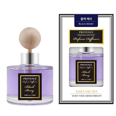 더허브샵 프로방스 퍼퓸 디퓨져 120ml, 블랙베리