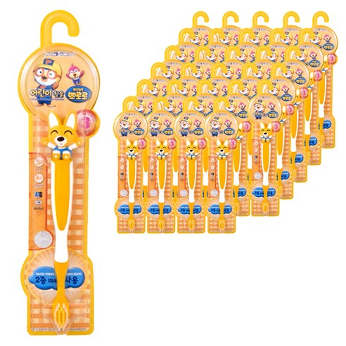 뽀로로 에디 칫솔, 혼합색상, 30개