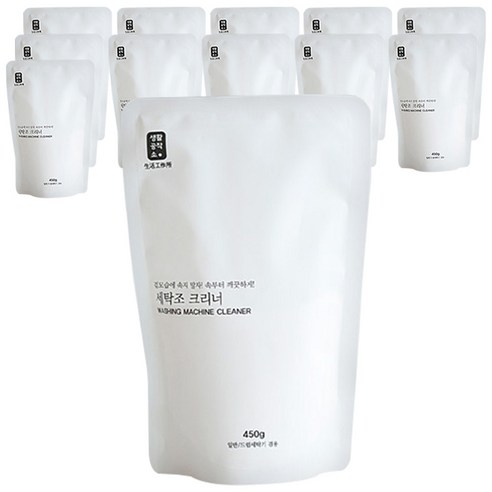 생활공작소 세탁조 크리너, 450g, 12개입