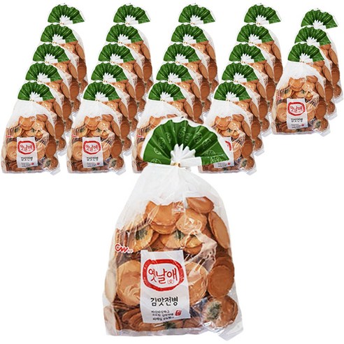 청우식품 옛날애 김맛전병, 250g, 24개