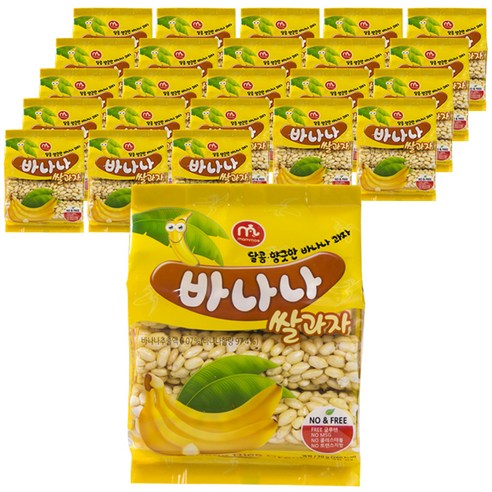 맘모스제과 바나나 쌀과자, 70g, 24개